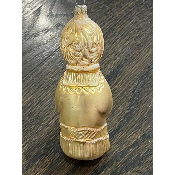 Vintage Kurt Adler Glass Ornament Gold Praying Choir Boy Columbia Christmas - Picture 3 of 5